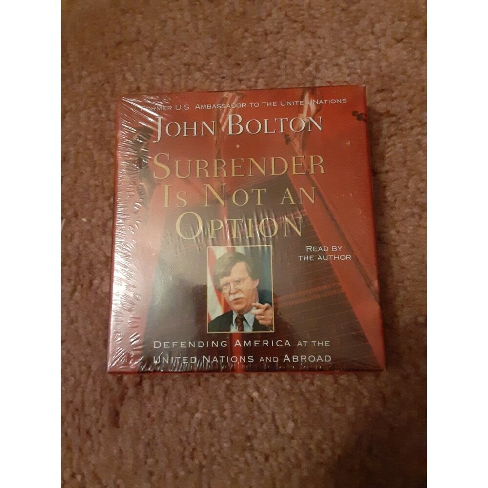 John Bolton audio book CD Surrender is Not an Option defending america at UN